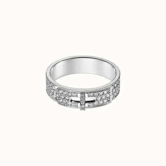 [Stellar Jewelry]KELLY SILVER DIAMOND RING