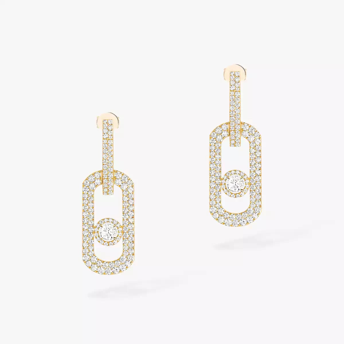[Stellar Jewelry]So Move XL Pave_-Set Diamond Pendant Earrings