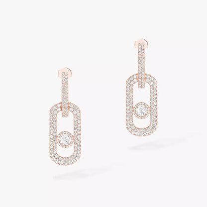 [Stellar Jewelry]So Move XL Pave_-Set Diamond Pendant Earrings