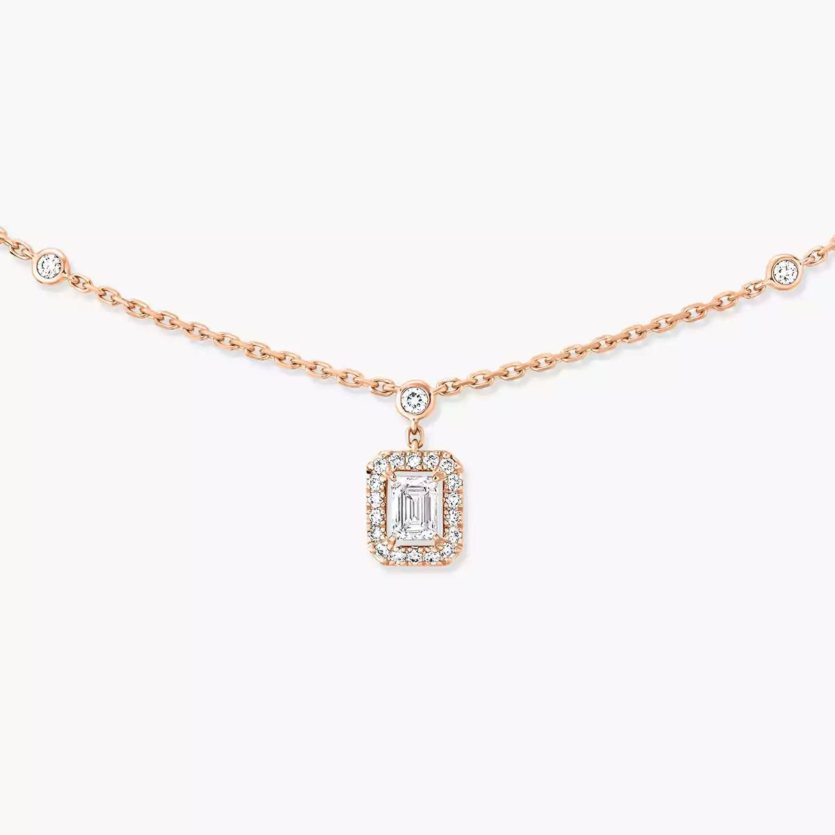 [Stellar Jewelry]My Twin Diamond Necklace in Silver