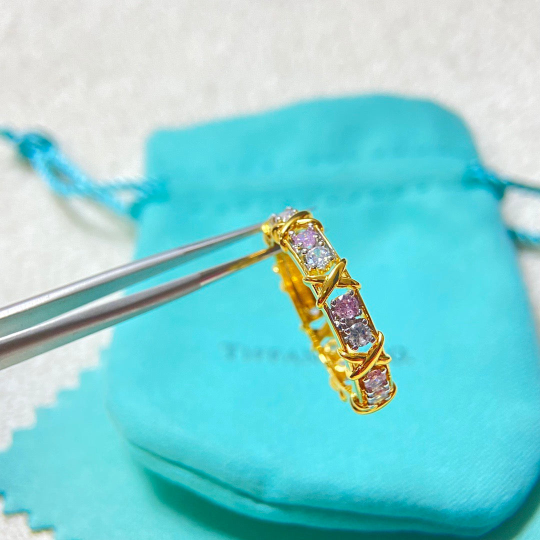 [Stellar Jewelry]SIXTEEN STONE RING Colored Stone Version