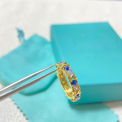 [Stellar Jewelry]SIXTEEN STONE RING Colored Stone Version