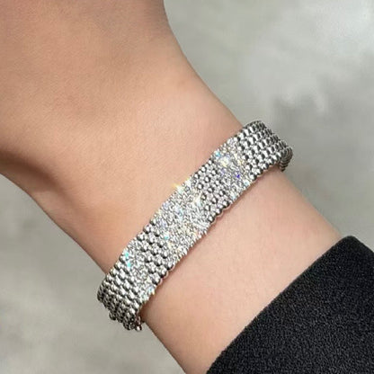 [Stellar Jewelry]  FIVE-ROW DIAMOND BRACELET