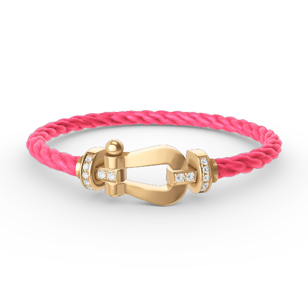 [Stellar Jewelry]FORCE LARGE HORSESHOE HALF DIAMOND BRACELET GOLD