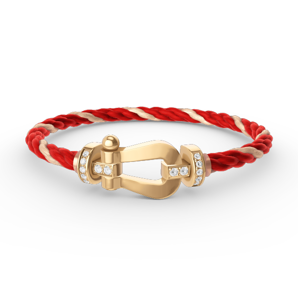 [Stellar Jewelry]FORCE LARGE HORSESHOE HALF DIAMOND BRACELET GOLD