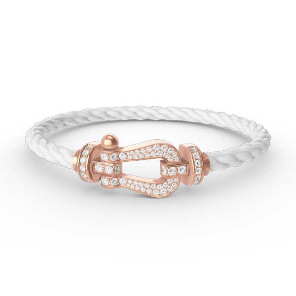 [Stellar Jewelry]FORCE LARGE HORSESHOE FULL DIAMOND BRACELET ROSE GOLD