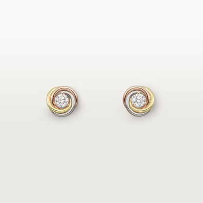 [Stellar Jewelry]TRINITY STUD DIAMOND EARRINGS