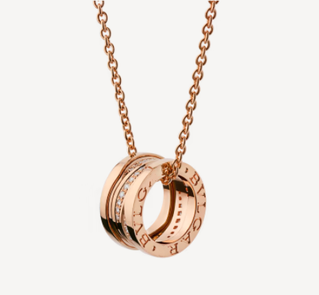 [Stellar Jewelry]ZERO 1 PINK GOLD DIAMOND NECKLACE