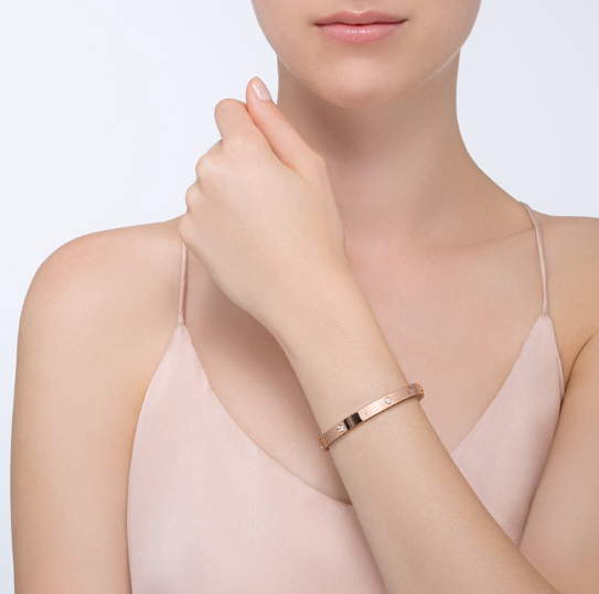[Stellar Jewelry]LOVE BRACELET 6.1MM 4 DIAMONDS