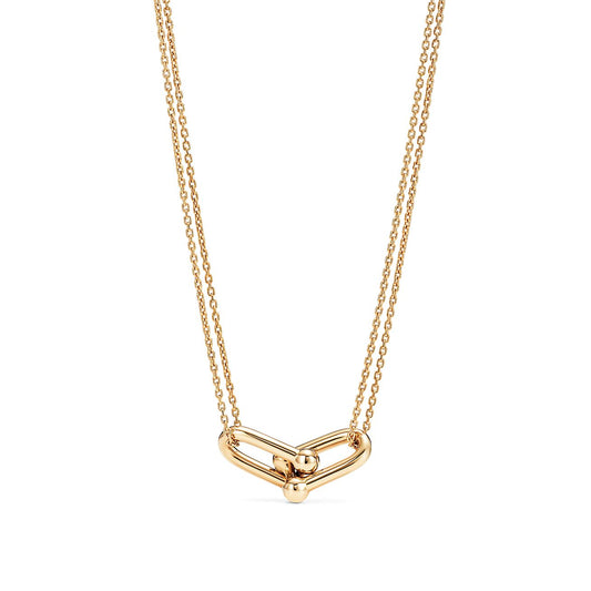 [Stellar jewels]HARDWEAR GOLD DOUBLE LINK NECKLACE