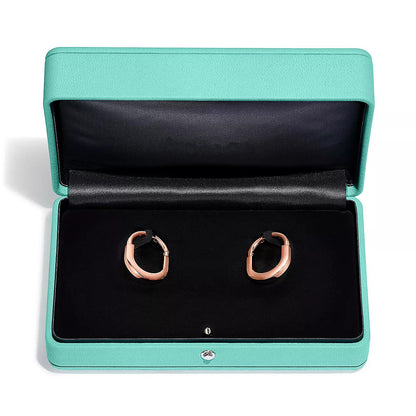 [Stellar jewels]LOCK MEDIUM DIAMNOND EARRINGS