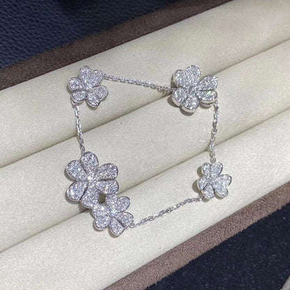 [Stellar Jewelry]FRIVOLE SILVER 5 FLOWERS BRACELET