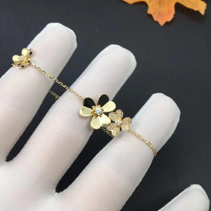 [Stellar Jewelry]FRIVOLE GOLD 5 FLOWERS BRACELET