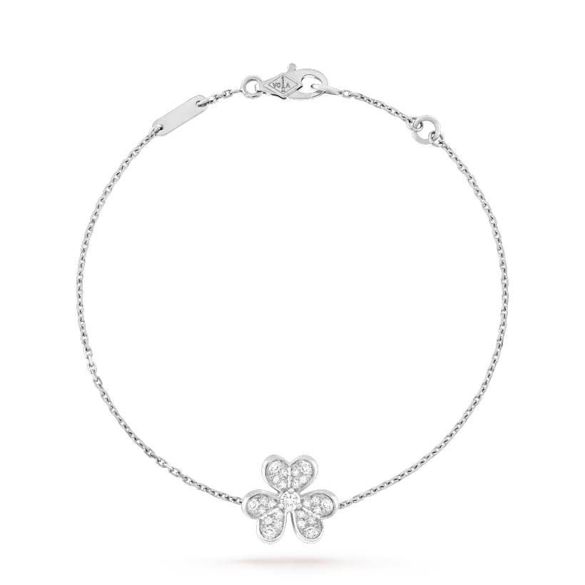 [Stellar Jewelry]FRIVOLE SILVER FLOWER DIAMOND BRACELET