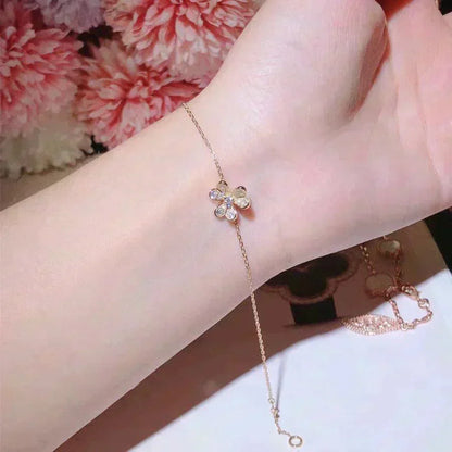 [Stellar Jewelry]FRIVOLE GOLD FLOWER DIAMOND BRACELET