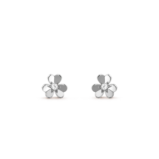 [Stellar Jewelry]FRIVOLE MINI SILVER FLOWER EARRINGS