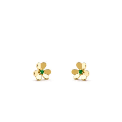 [Stellar Jewelry]FRIVOLE  FLOWER MALACHITE EARRINGS