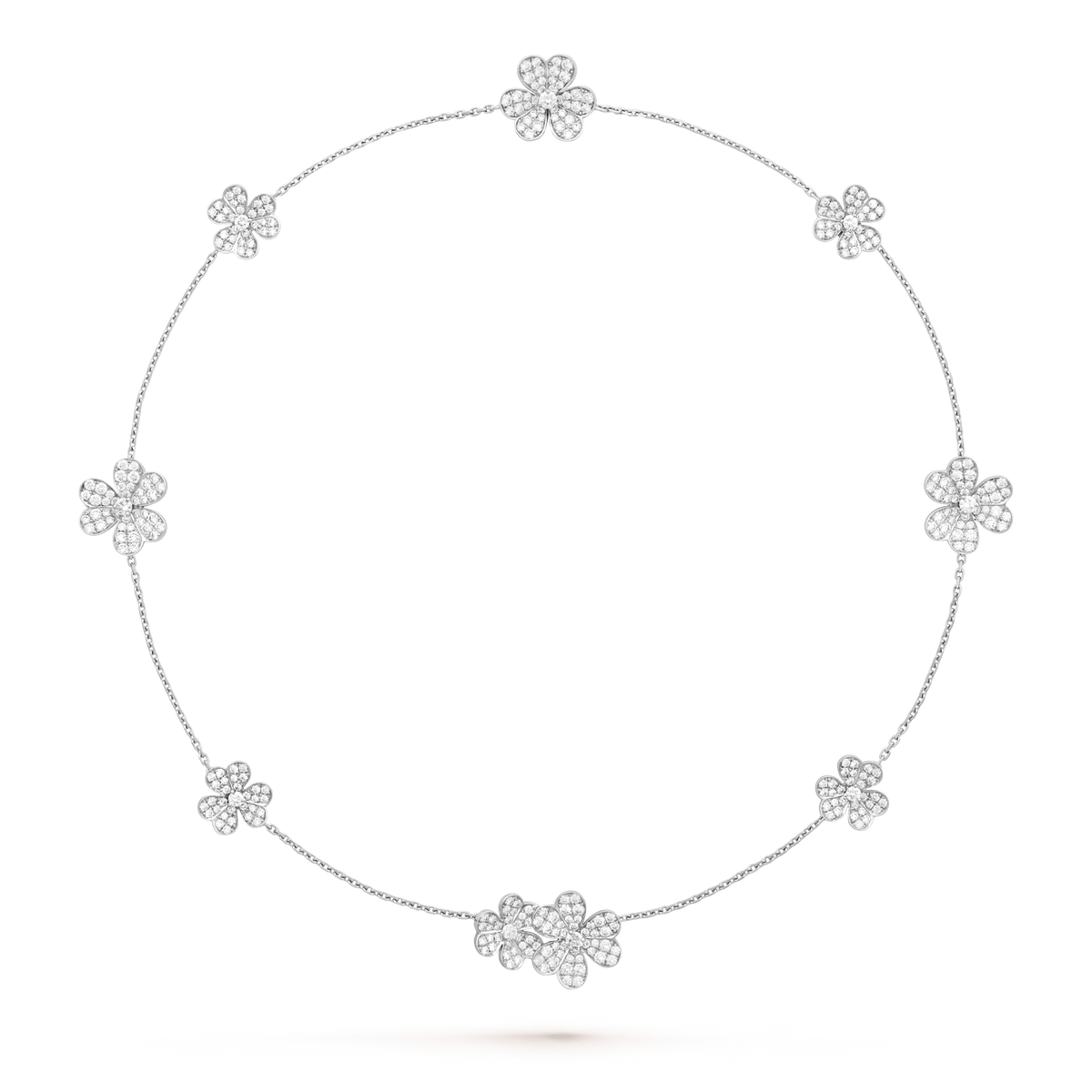 [Stellar Jewelry]FRIVOLE SILVER 9 FLOWERS NECKLACE