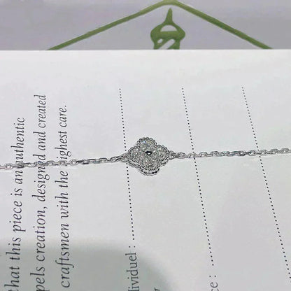 [Stellar Jewelry]CLOVER  SINGLE FLOWER BRACELET SILVER