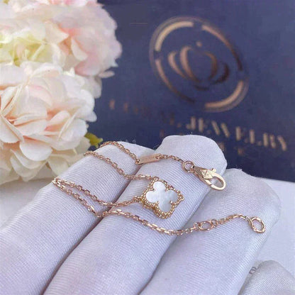 [Stellar Jewelry]CLOVER WHITE MOP SINGLE FLOWER BRACELET