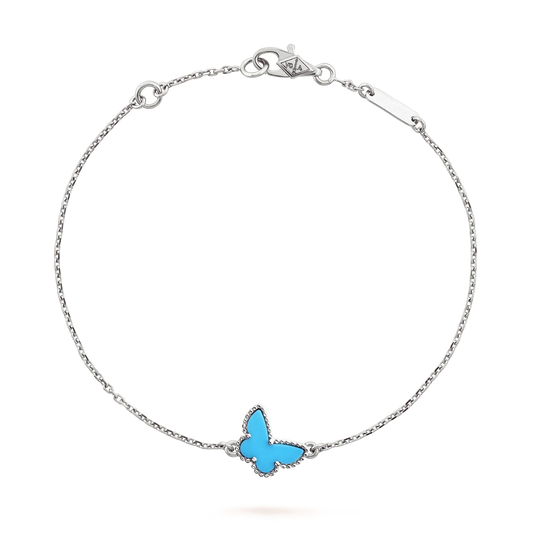 [Stellar Jewelry]BUTTERFLY TURQUOISE BUTTERFLY BRACELET SILVER