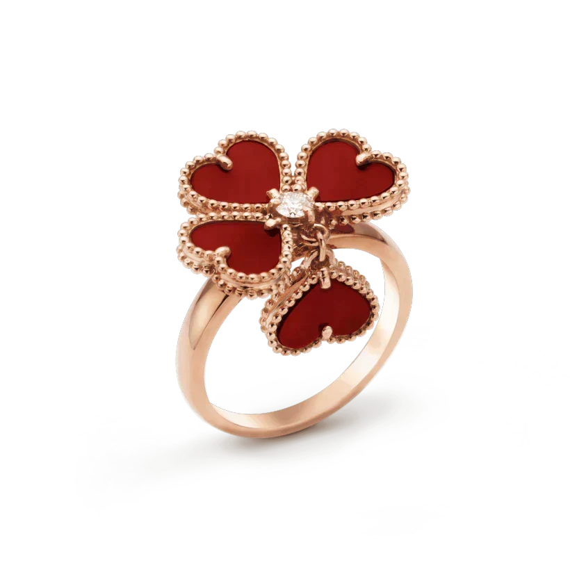[Stellar Jewelry]SWEET CLOVER CARNELIAN RING