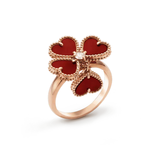 [Stellar Jewelry]SWEET CLOVER CARNELIAN RING