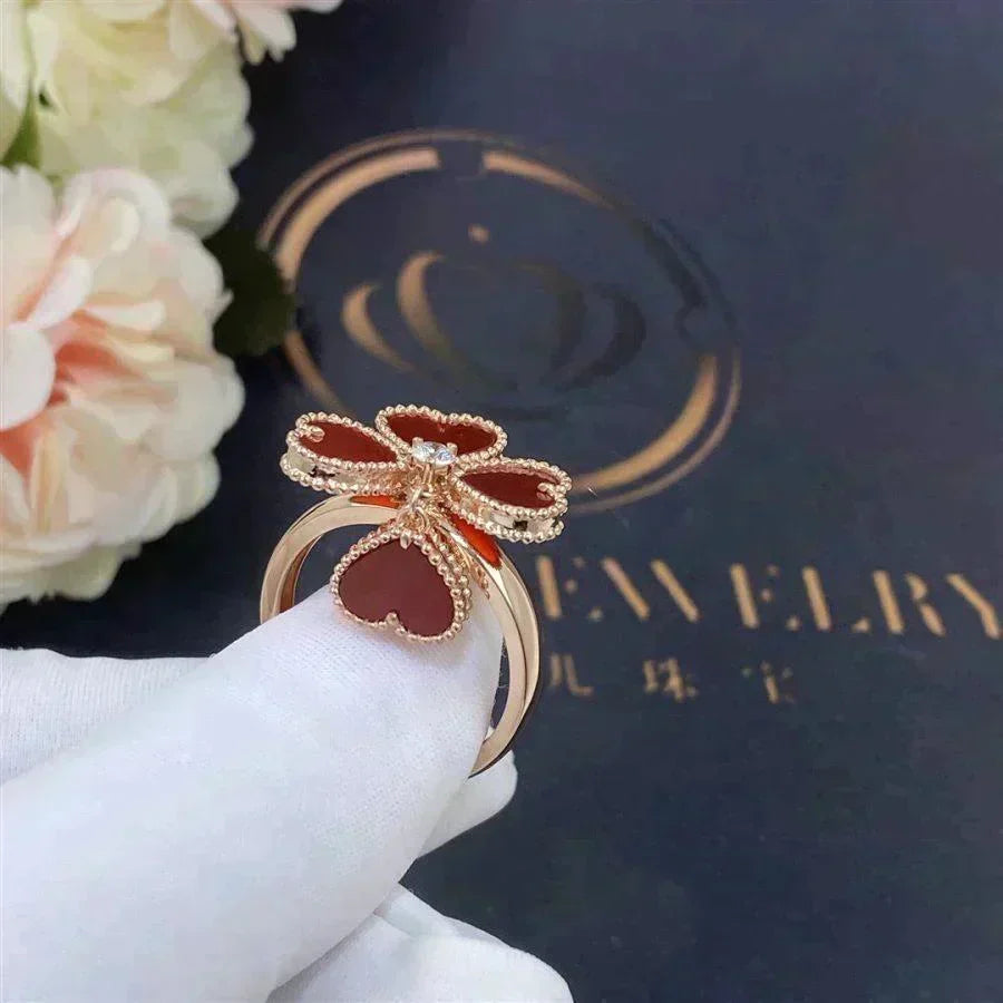 [Stellar Jewelry]SWEET CLOVER CARNELIAN RING