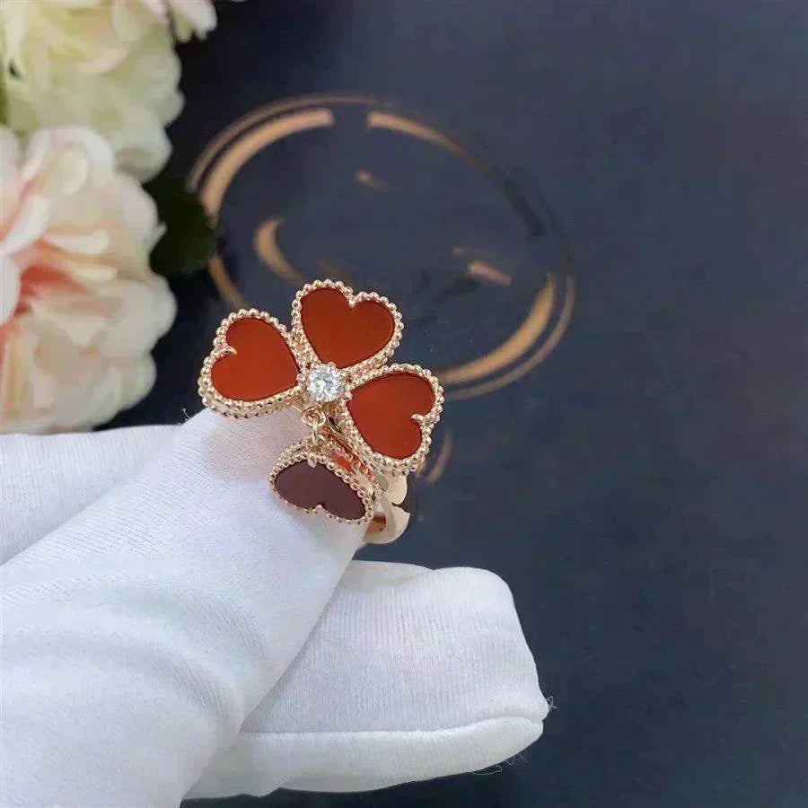 [Stellar Jewelry]SWEET CLOVER CARNELIAN RING