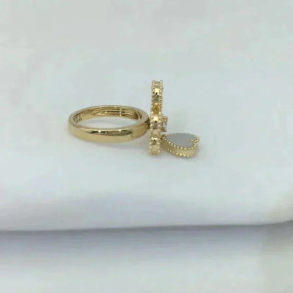 [Stellar Jewelry]SWEET CLOVER WHITE MOP RING