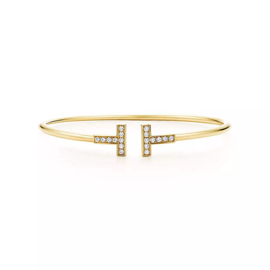[Stellar jewels]T BRACELET 1.8MM GOLD DIAMOND