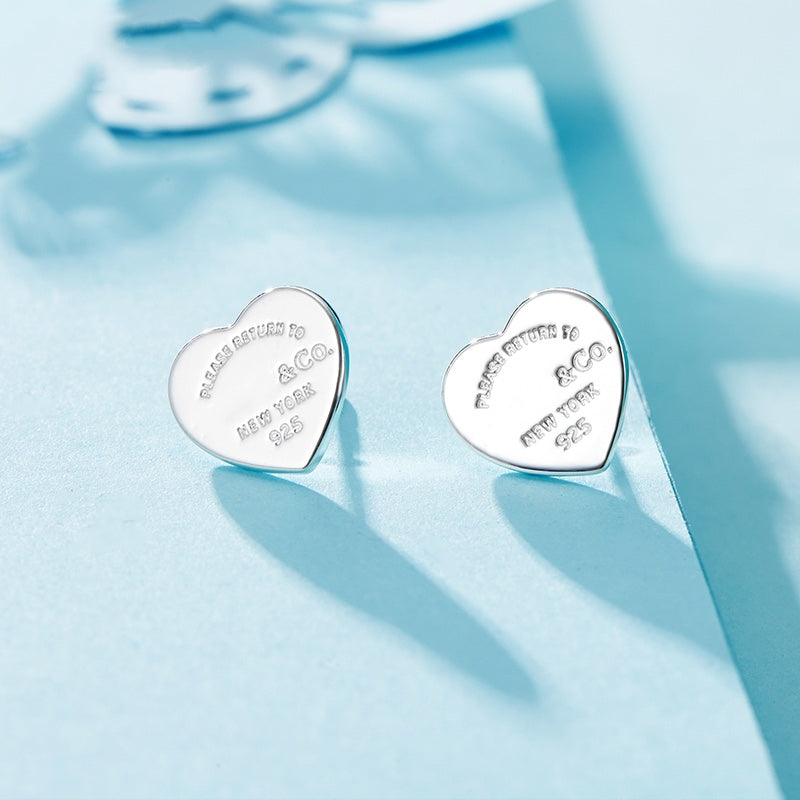 [Stellar jewels]RETURN TO TIF LOVE SILVER EARRINGS