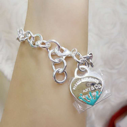 [Stellar jewels]LOVE HEART RETURN TO TIF SILVER BRACELET