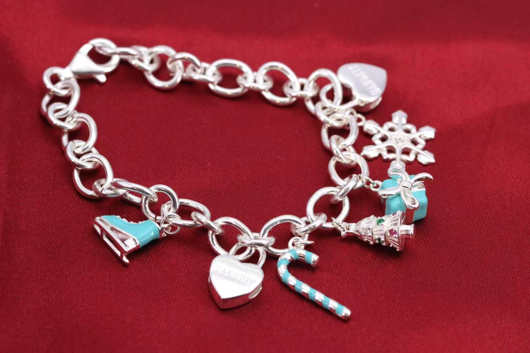 [Stellar jewels]CHRISTMAS SILVER BRACELET