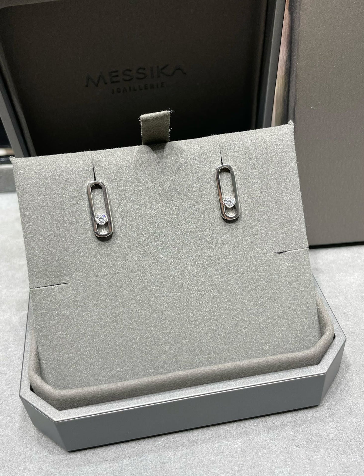 [Stellar Jewelry]MOVE UNO SMALL 1 DIAMOND EARRINGS
