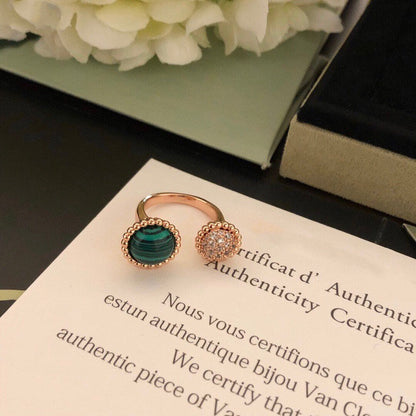 [Stellar Jewelry]PERLEE COULEURS DIAMOND ROSE GOLD BETWEEN THE FINGER RING