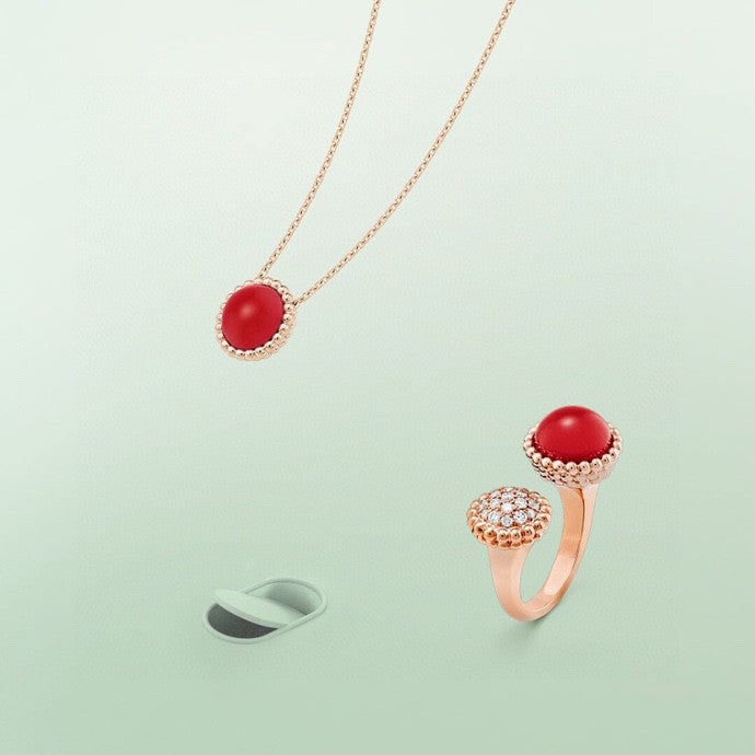 [Stellar Jewelry]PERLEE COULEURS DIAMOND ROSE GOLD BETWEEN THE FINGER RING