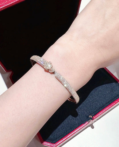 [Stellar Jewelry]PANTHERE FULL DIAMOND OPEN BRACELET