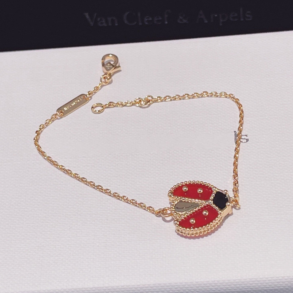 [Stellar Jewelry]LUCKY SPRING 1 MOTIF PINK GOLD BRACELET