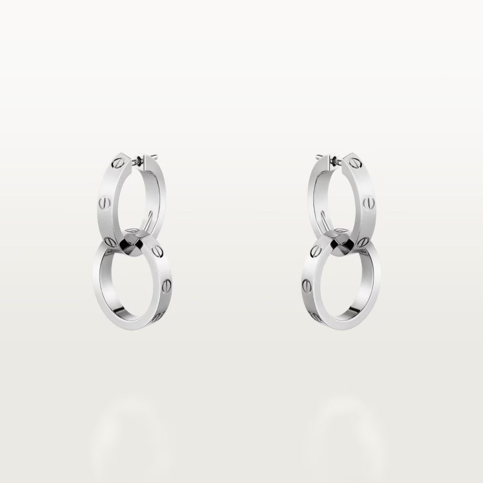 [Stellar Jewelry]LOVE 3.3MM DANGLE EARRINGS