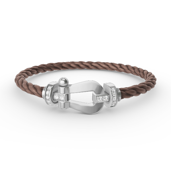 [Stellar Jewelry]FORCE LARGE HORSESHOE HALF DIAMOND BRACELET SILVER