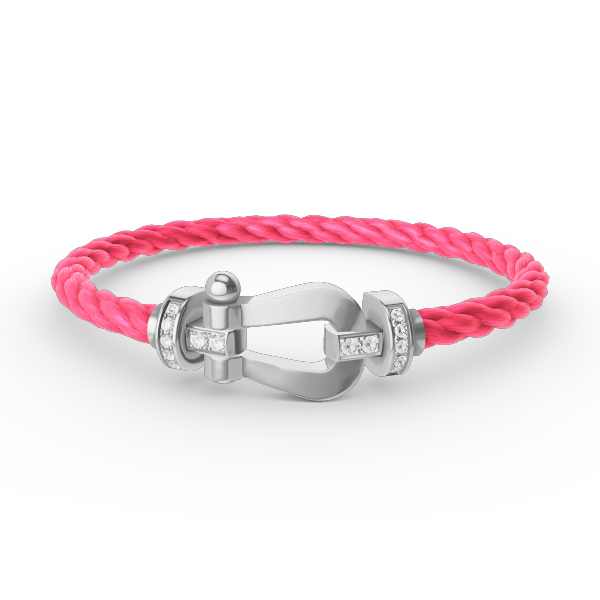 [Stellar Jewelry]FORCE LARGE HORSESHOE HALF DIAMOND BRACELET SILVER