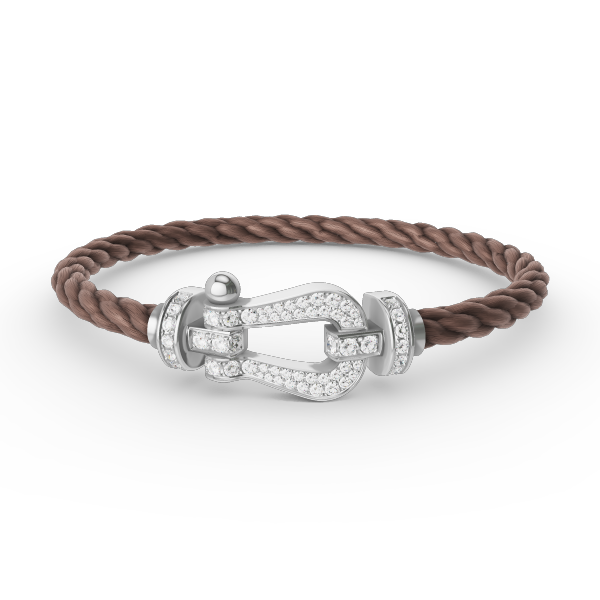 [Stellar Jewelry]FORCE LARGE HORSESHOE FULL DIAMOND BRACELET SILVER