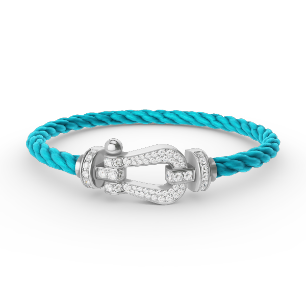 [Stellar Jewelry]FORCE LARGE HORSESHOE FULL DIAMOND BRACELET SILVER