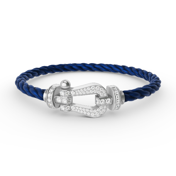 [Stellar Jewelry]FORCE LARGE HORSESHOE FULL DIAMOND BRACELET SILVER