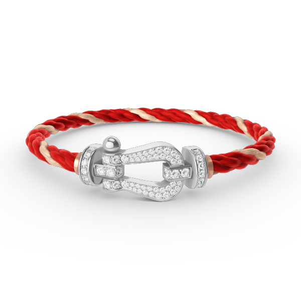 [Stellar Jewelry]FORCE LARGE HORSESHOE FULL DIAMOND BRACELET SILVER