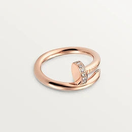 [Stellar Jewelry]JUSTE RING 2.65MM PINK GOLD DIAMOND