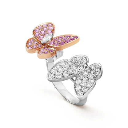 [Stellar Jewelry]TWIN BUTTERFLY DIAMOND RING