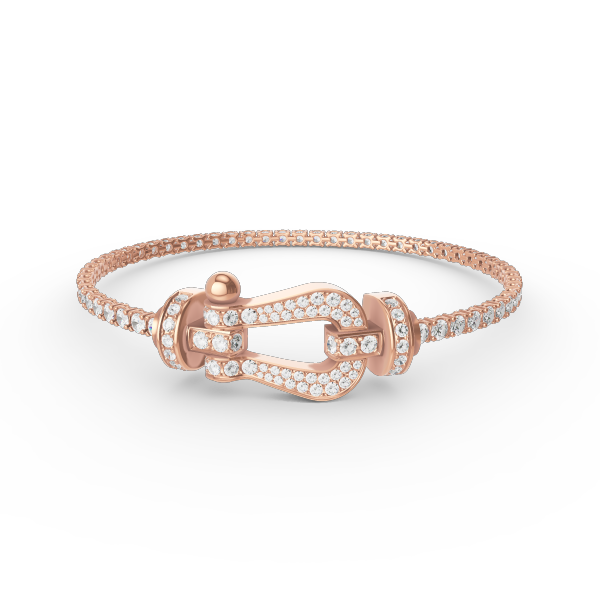 [Stellar Jewelry]FORCE  LARGE HORSESHOE FULL DIAMOND TENNIS BRACELET