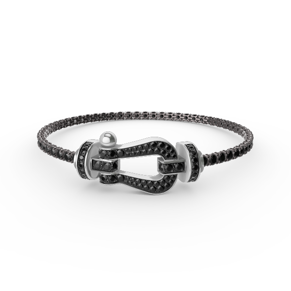 [Stellar Jewelry]FORCE  LARGE HORSESHOE FULL DIAMOND TENNIS BRACELET